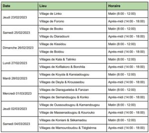 Agenda Consultation