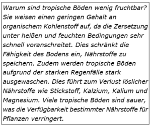 Tropische Böden